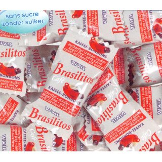 Vivil Brasilitos sans sucre Vrac 1 x 1kg Packung (Kaffee-Bonbons ohne Zuckerzusatz)