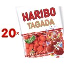 Haribo Tagada Sachet 20 x 200g Packung (weiche...