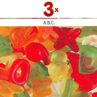 Haribo Lettre A.B.C. (1x3kg Packung Fruchtgummi als Buchstaben)