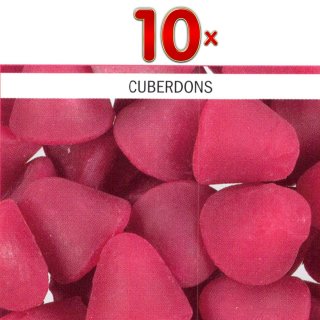 Lutti Cuberdons 10 x 500g Packung (kegelförmige Süßigkeit mit Himbeergelee)
