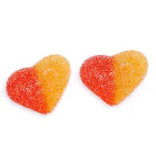 Fini Coeur de Peche 1 x 1kg Packung (gezuckerte Fruchtgummiherzen mit Pfirsichgeschmack)