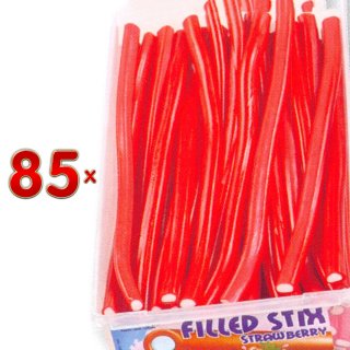 Mega Stars Filled Stix Strawberry 85 x 17g Dose (Fruchtgummi-Sticks mit Erdbeergeschmack)