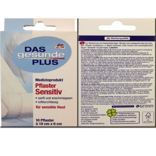 Mivolis Pflaster Sensitiv 10cm x 6cm (10 Stück)