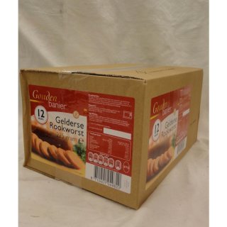 Gouden Banier Gelderse Rookworst 12 x 225g Packung (Gelderland Räucherwurst)