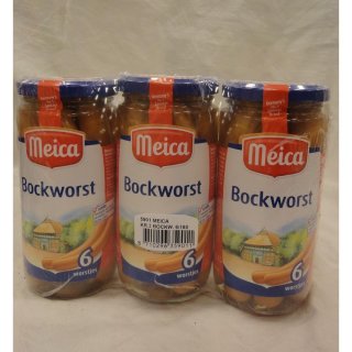 Meica Bockworst 3 x 6 Stck Glas (Bockwürste)