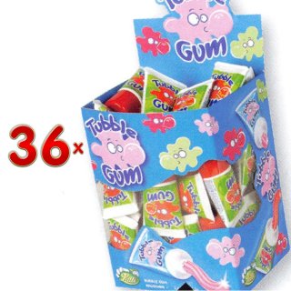 Lutti Tubble Gum Cherry 36 x 28g Packung (Kaugummi in der Tube mit Kirschgeschmack)