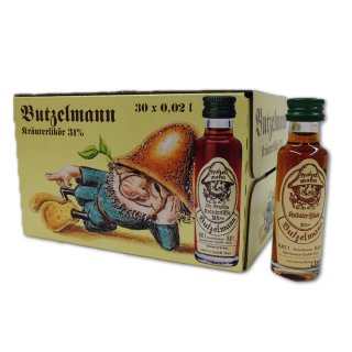 Kräuterlikör Butzelmann 31% 30x0,02l