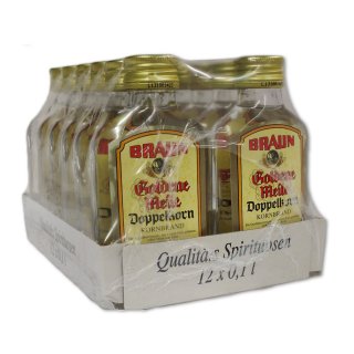 Braun Doppelkorn 38% vol (12x0,1l Flasche)