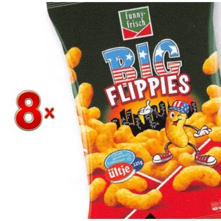 Funny Frisch Big Flippies 8 x 225g Tüte (Funny-Frisch Erdnussflips)