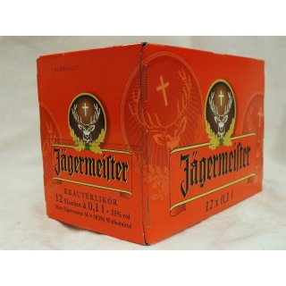 Jägermeister 35% vol 12x0,1l