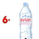 Evian rPET 6x1l Flasche (Wasserflasche)