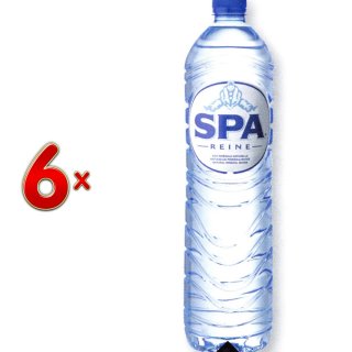SPA Reine PET 6 x 1,5 l Flasche (Wasserflasche)