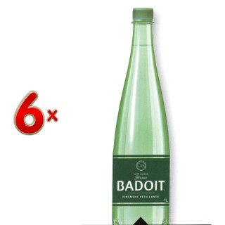 Badoit Verte PET 6 x 1 l Flasche (Mineralwasser mit Kohlensäure)