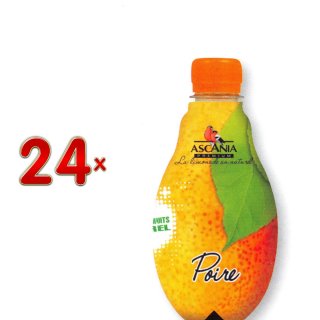 Ascania Limonade Poire PET 24 x 330 ml Flasche (Limonade mit dem Geschmack von Birnen)