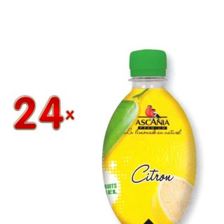 Ascania Limonade Citron PET 24 x 330 ml Flasche (Limonade mit dem Geschmack von Zitronen)