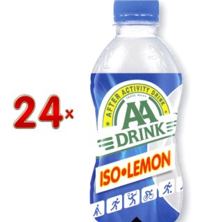AA Drink Iso Lemon 24 x 330 ml Flasche (Isotonisches Sportgetränk mit Zitronengeschmack)
