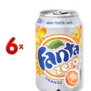 Fanta Zero Orange 4 x 6 x 330 ml Dose (Fanta Orange ohne...