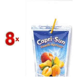 Capri-Sun Peach-Apricot 4 x 10 Produkte á 200 ml (Capri Sonne Pfirsich-Aprikose)