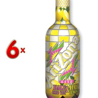 Arizona Half Iced Tea & Half Lemonade PET 6 x 1,5 l Flasche (Eistee mit Limonade)