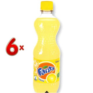 Fanta Lemon PET 4 x 6 x 500 ml Flasche (Fanta Zitrone)