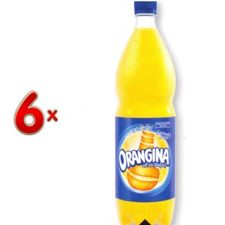 Orangina PET 6 x 1,5 l Flasche (Orangen-Limonade)