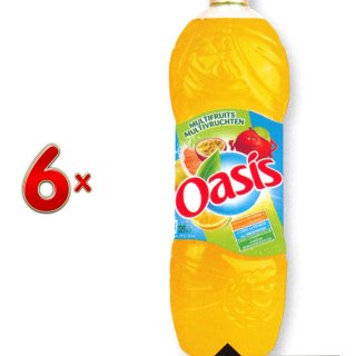 Oasis Multivruchten PET 6 x 2 l Flasche (Multivitamin-Limonade)
