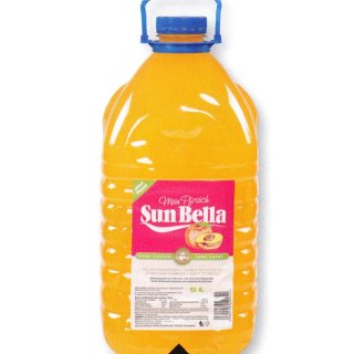 Sun Bella Jus Pêche sans sucre 1 x 5 l Flasche (Pfirsichsaft ohne Zucker)