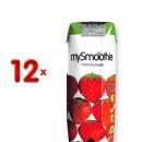 MySmoothies Strawberry 12 x 250 ml Packung (Erdbeersaft)