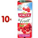 Joker Jus Cranberry 10 x 1 l Packung (Preiselbeersaft)