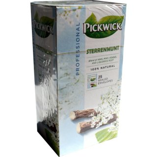 Pickwick Professional Teebeutel Sterrenmunt 25 Beutel á 2g Vakuumverpackt (Süßholz, Anis, Fenchel & Pfefferminze)