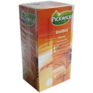 Pickwick Professional Teebeutel Rooibos Honey 25 Beutel á 1,5g Vakuumverpackt (Rooibostee mit Honig)
