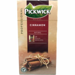 Pickwick Professional Teebeutel Cinnamon 25 Beutel á 1,6g Vakuumverpackt (schwarzer Tee mit Zimt)