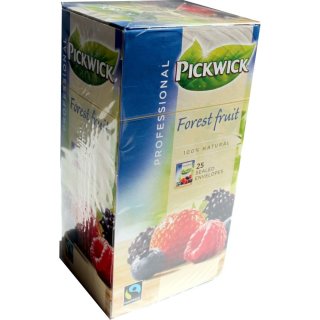 Pickwick Professional Teebeutel Forest Fruit 25 Beutel á 1,5g Vakuumverpackt (aromatisierter schwarzer Tee mit Waldfrucht)