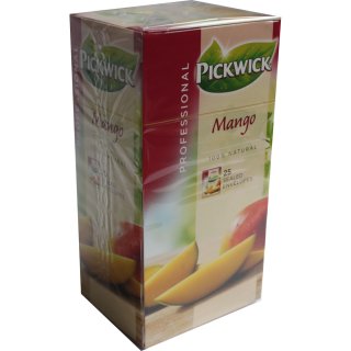 Pickwick Professional Teebeutel Mango 25 Beutel á 1,5g Vakuumverpackt (aromatisierter schwarzer Tee mit Mango)