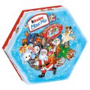 Ferrero kinder Maxi Mix Weihnachtsteller zum Aufstellen mit Schokolade hellblau (152g Packung)