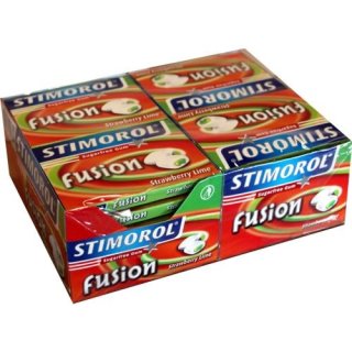 Stimorol Fusion Splash Strawberry & Lime Kaugummi 16 x 10 Stck. (Zuckerfrei)