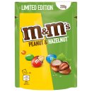 m&m Peanut & Hazelnut (Erdnuss/Haselnuss) limited Edition (220g Beutel)