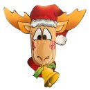 ZOLKOV weihnachtliche Elch Vollmilch Figur auf Papdekor...