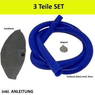 usy Milchschaum Set für Senseo Latte Select blau (3 teilig, mit Milchschlauch) / ersetzt den original Senseo Milchtank