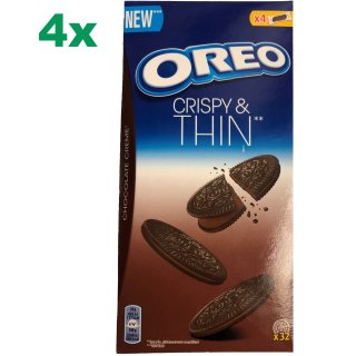 OREO crispy & Thin Chocolate Creme Kekse 4er Pack (4x192g)