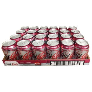 Coca Cola Diet Coke Feisty Cherry (24x0,33l Dose)