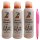 bilou Duschschaum Orange Lemonade 3er Set mit usy Pink Pencil (3x 200 ml Flasche)