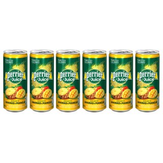 Perrier&Juice Ananas-Mango (24x25cl Dosen)