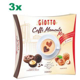 Ferrero Giotto Caffè Momento Cookies&Cream und Haselnuss Mix 3er Pack (3x193g Box)