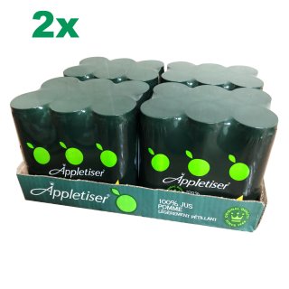 Appletiser Fruchtsaft mit Kohlensäure 48x0,25l Dose IMPORT (8 Packs a 6 Dosen)