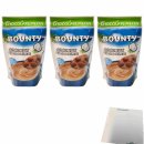 Bounty Coconut Hot Chocolate Getränkepulver 3er Pack (3x140g Beutel) + usy Block