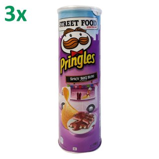 Pringles Street Food Edition Spicy BBQ-Ribs (3x190g Dose)