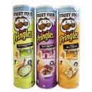 Pringles Street Food Edition TESTPAKET alle drei Sorten (je 1x190g Dose Bacon Mac&Cheese, Spicy BBQ-Ribs und Thai Green Curry)