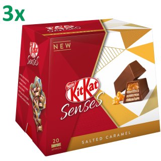 KitKat Senses Salted Caramel Mini Schokoladen-Riegel (3x200g Packung)