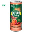 Perrier&Juice Pfirsich-Kirsche (4x25cl Dosen)